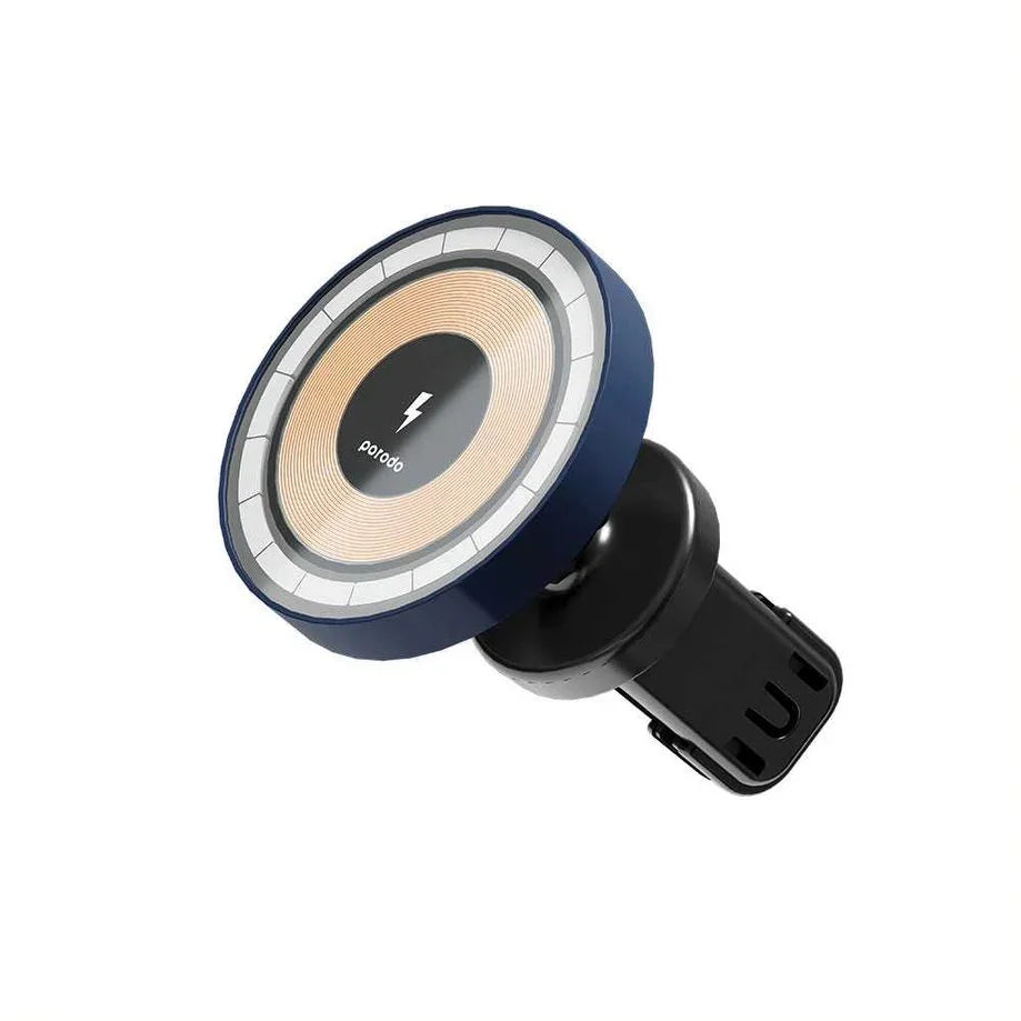 Porodo Lucid MagSafe Car Mount Car Charger/Type-C Cable Included - Tashqila Porodo Lucid MagSafe Car Mount Car Charger/Type-C Cable Included - Tashqila